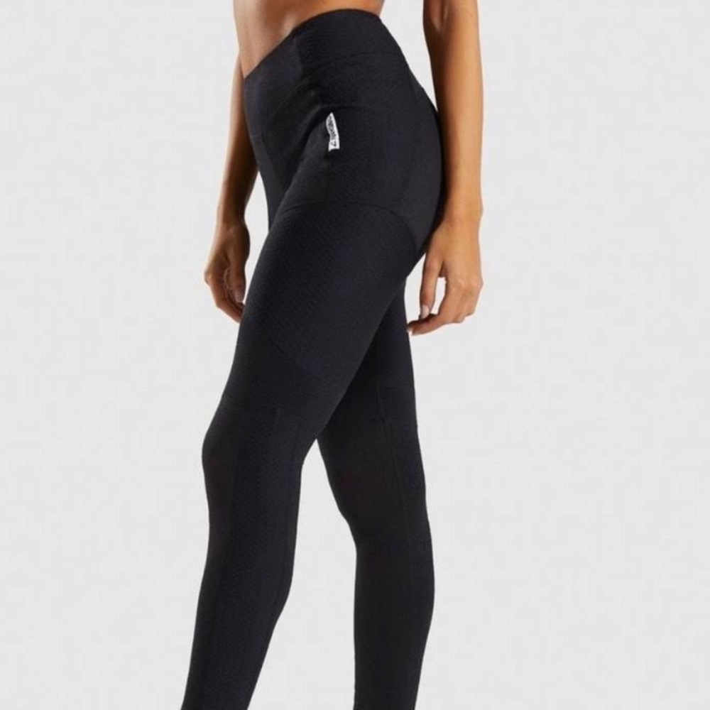 Gymshark True Texture Leggings Black size small